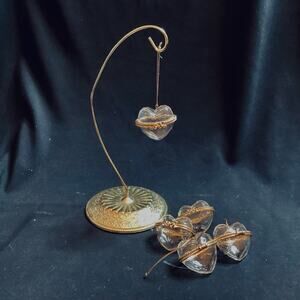 Acrylic Heart Shaped Trinket Box Christmas Ornaments